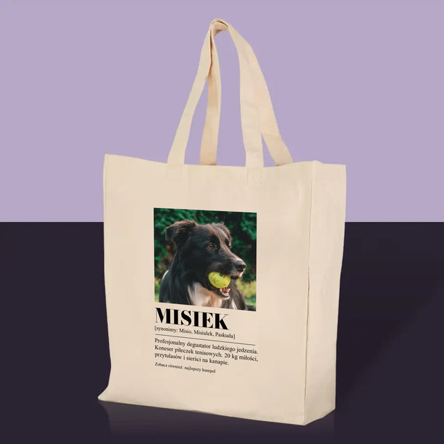 Zdjęcie i Podpis: Pupil Definicja - Torba Płócienna z Nadrukiem