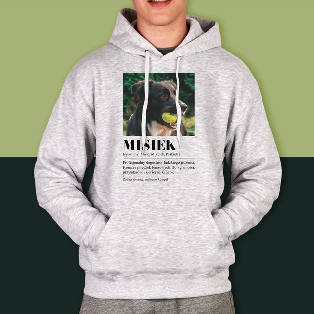 Zdjęcie i Podpis: Pupil Definicja - Bluza Męska z Kapturem