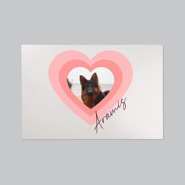 Zdjęcie i Podpis: Zdjęcie Pupila w Sercu - Podkładka Na Biurko