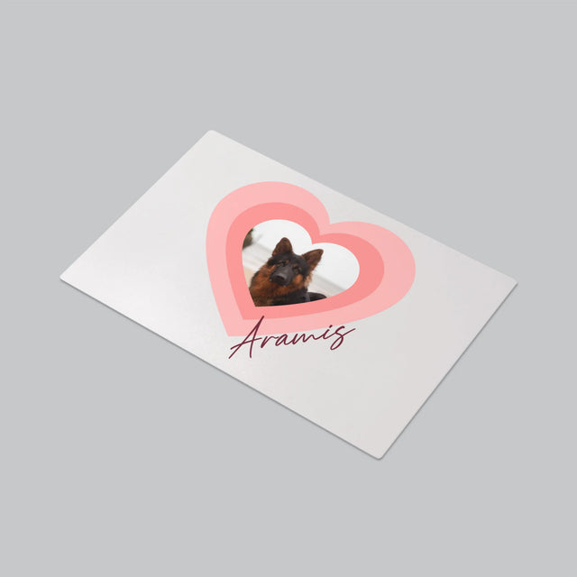 Zdjęcie i Podpis: Zdjęcie Pupila w Sercu - Podkładka Na Biurko