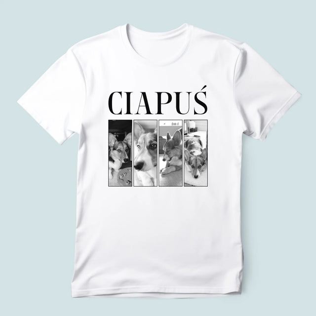 Fotokolaż: Bootleg Klasyczny z Pupilem - Koszulka Męska z Nadrukiem