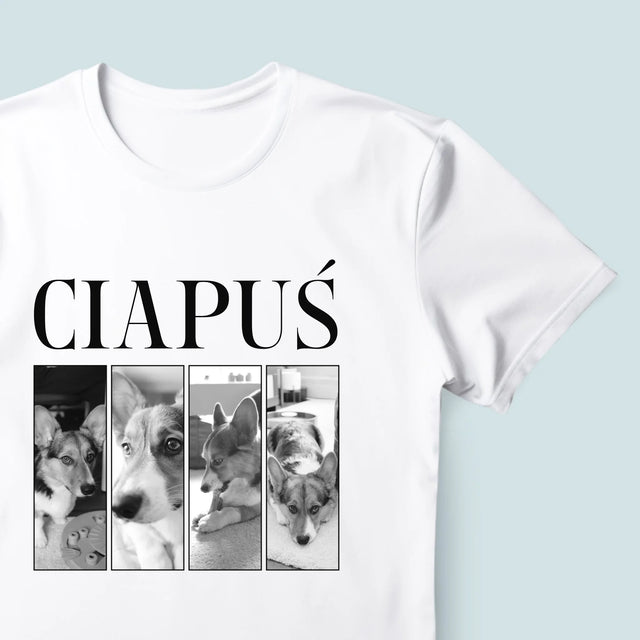 Fotokolaż: Bootleg Klasyczny z Pupilem - Koszulka Męska z Nadrukiem