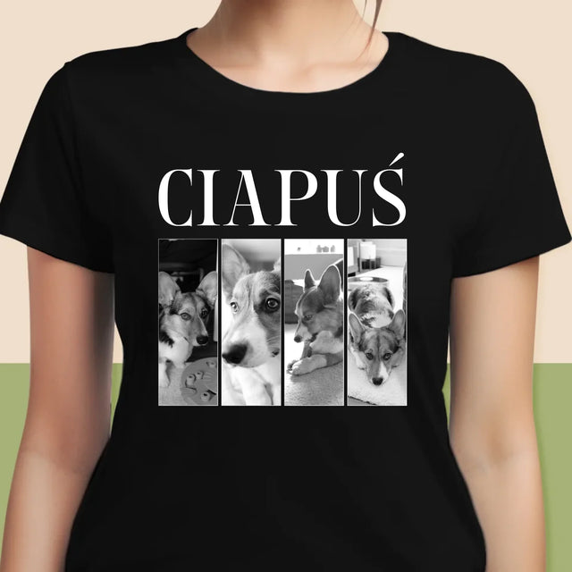 Fotokolaż: Bootleg Klasyczny z Pupilem - Koszulka Damska z Nadrukiem