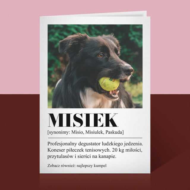 Zdjęcie i Podpis: Pupil Definicja - Kartka z Życzeniami