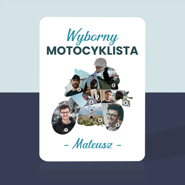 Kształt Ze Zdjęć: Wyborny Motocyklista - Karty Do Gry