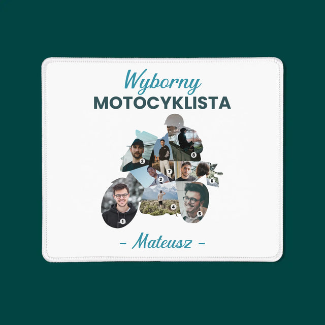 Kształt Ze Zdjęć: Wyborny Motocyklista - Podkładka Pod Myszkę