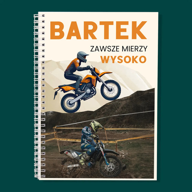Zdjęcie I Podpis: Zawsze Mierzy Wysoko - Planer Dzienny z Nadrukiem