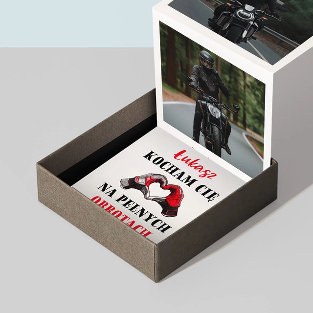 Zdjęcie I Podpis: Kocham Cię Na Pełnych Obrotach - Zestaw Zdjęć Harmonijka