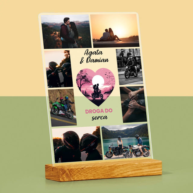 Fotokolaż: Droga Do Serca - Wydruk Na Szkle Akrylowym