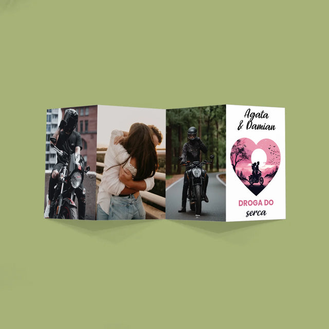 Fotokolaż: Droga Do Serca - Duża Harmonijka Ze Zdjęć