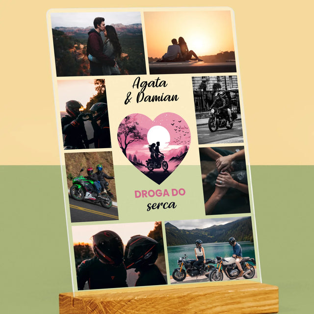 Fotokolaż: Droga Do Serca - Wydruk Na Szkle Akrylowym