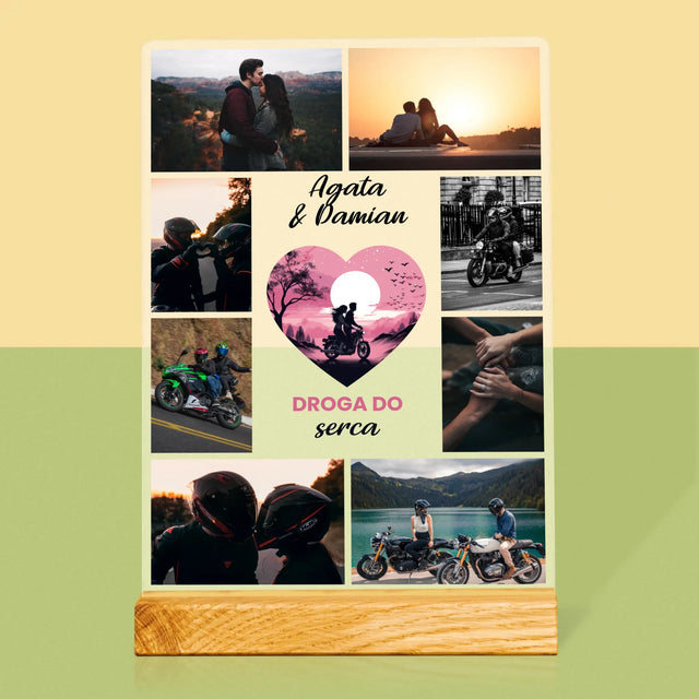 Fotokolaż: Droga Do Serca - Wydruk Na Szkle Akrylowym