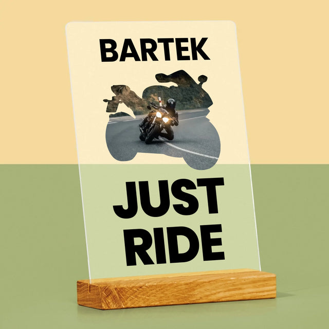 Kształt Ze Zdjęć: Just Ride - Wydruk Na Szkle Akrylowym