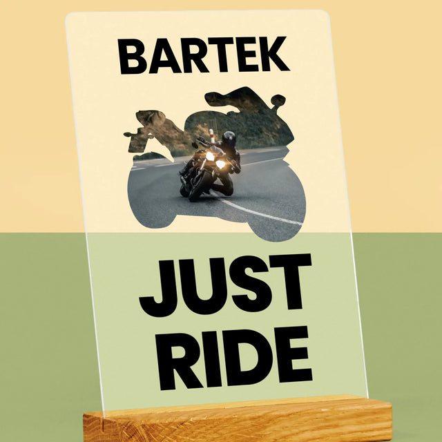Kształt Ze Zdjęć: Just Ride - Wydruk Na Szkle Akrylowym