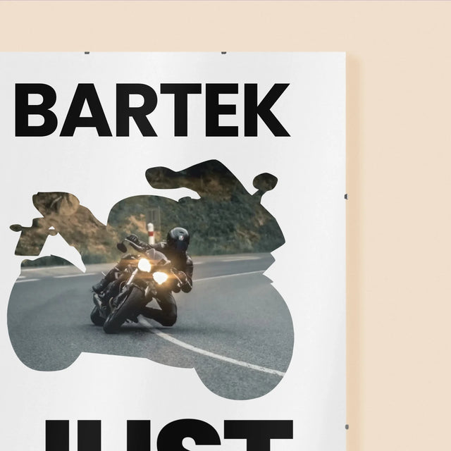 Kształt Ze Zdjęć: Just Ride - Personalizowany Plakat
