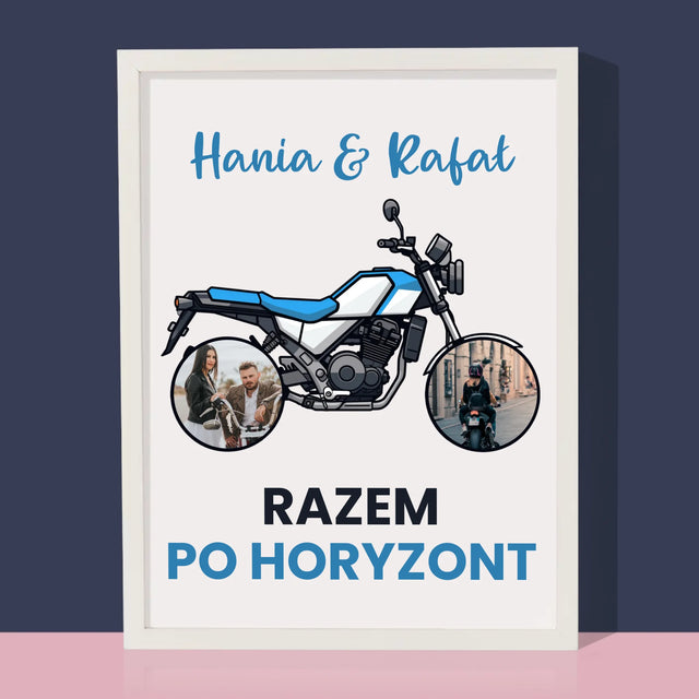 Fotokolaż: Razem Po Horyzont - Wydruk Obramowany