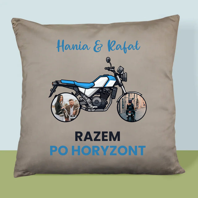 Fotokolaż: Razem Po Horyzont - Poduszka z Nadrukiem