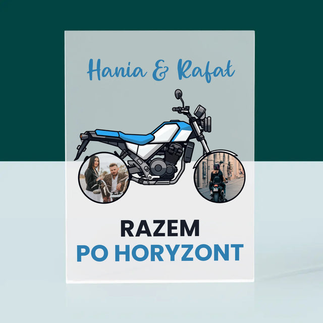 Fotokolaż: Razem Po Horyzont - Blok Akrylowy z Nadrukiem