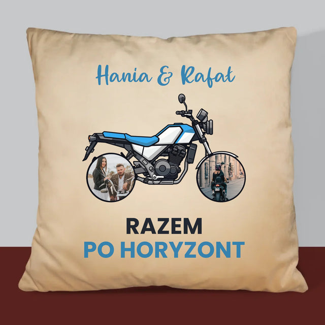 Fotokolaż: Razem Po Horyzont - Poduszka z Nadrukiem