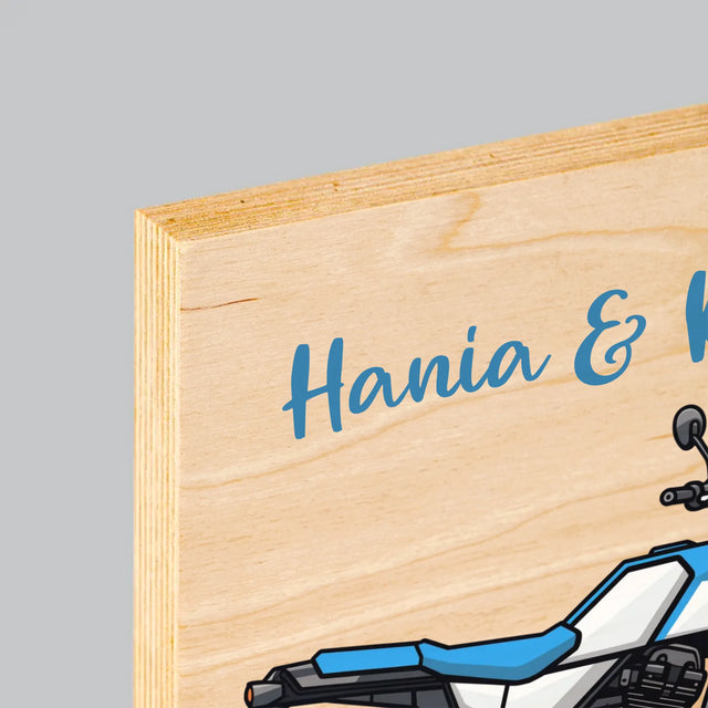 Fotokolaż: Razem Po Horyzont - Wydruk Na Drewnie