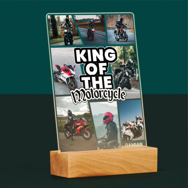 Fotokolaż: King Of The Motorcycle - Wydruk Na Szkle Akrylowym