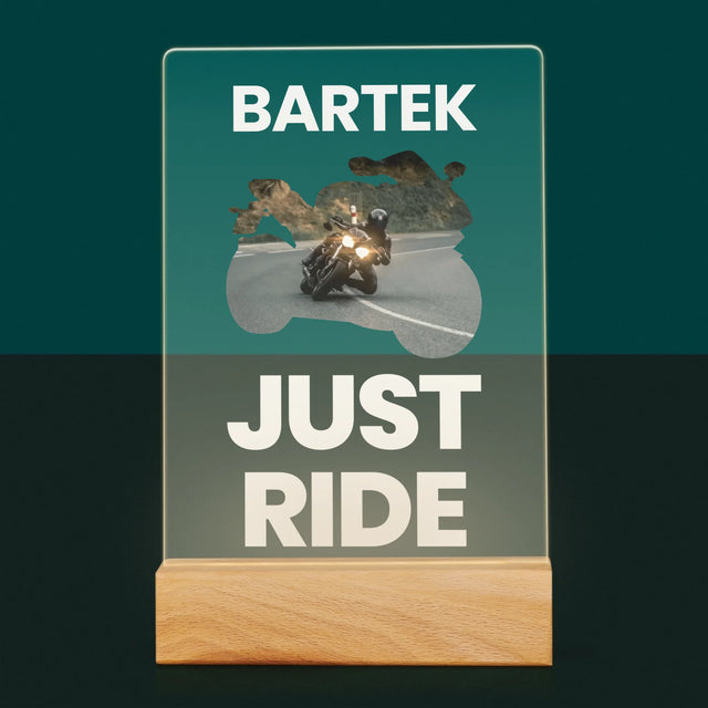 Kształt Ze Zdjęć: Just Ride - Wydruk Na Szkle Akrylowym