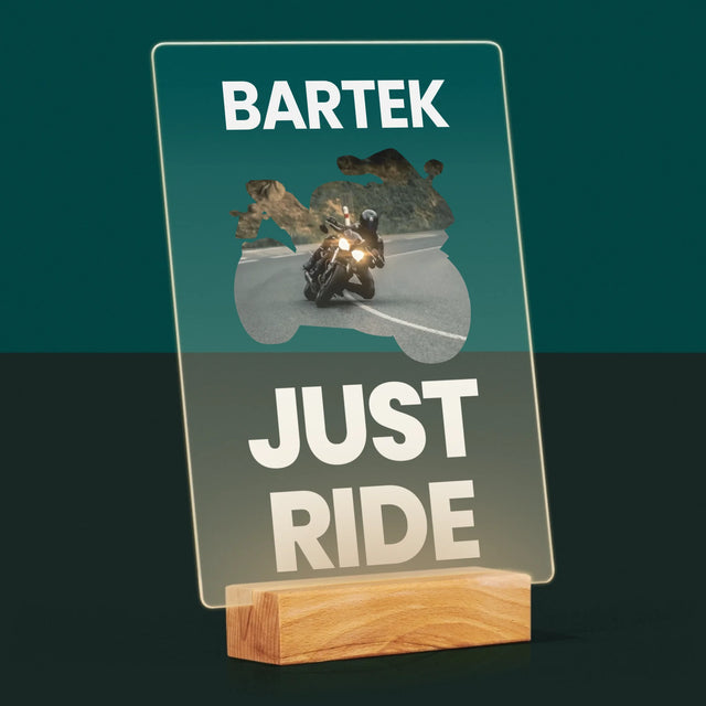 Kształt Ze Zdjęć: Just Ride - Wydruk Na Szkle Akrylowym