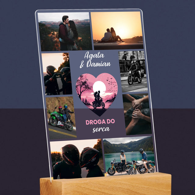 Fotokolaż: Droga Do Serca - Wydruk Na Szkle Akrylowym