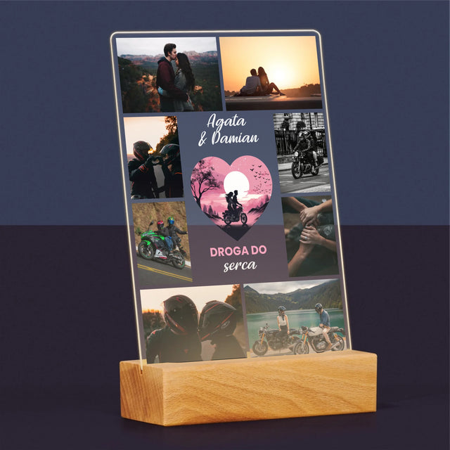 Fotokolaż: Droga Do Serca - Wydruk Na Szkle Akrylowym