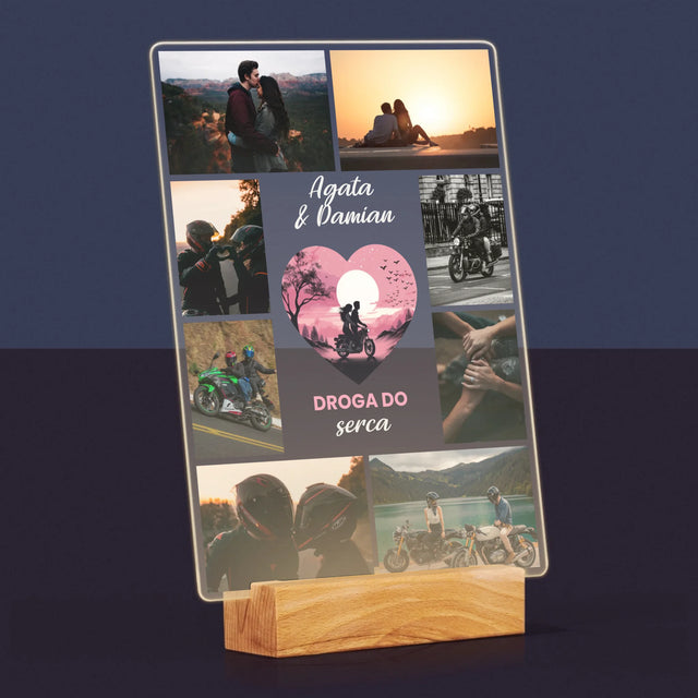 Fotokolaż: Droga Do Serca - Wydruk Na Szkle Akrylowym