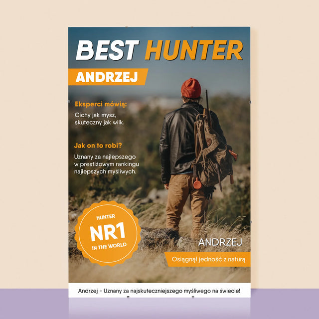 Okładka Magazynu: Best Hunter - Personalizowany Plakat