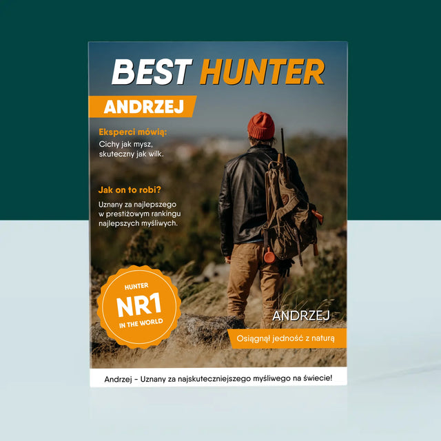 Okładka Magazynu: Best Hunter - Blok Akrylowy z Nadrukiem