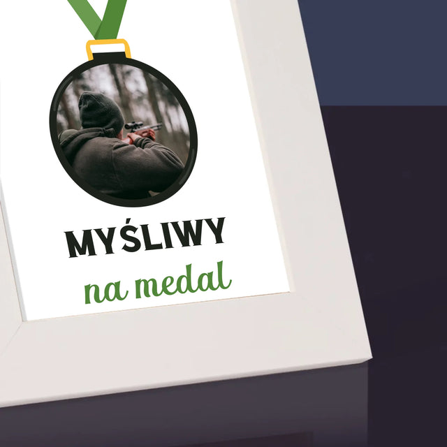 Zdjęcie I Podpis: Myśliwy Na Medal - Ramka Na Zdjęcie