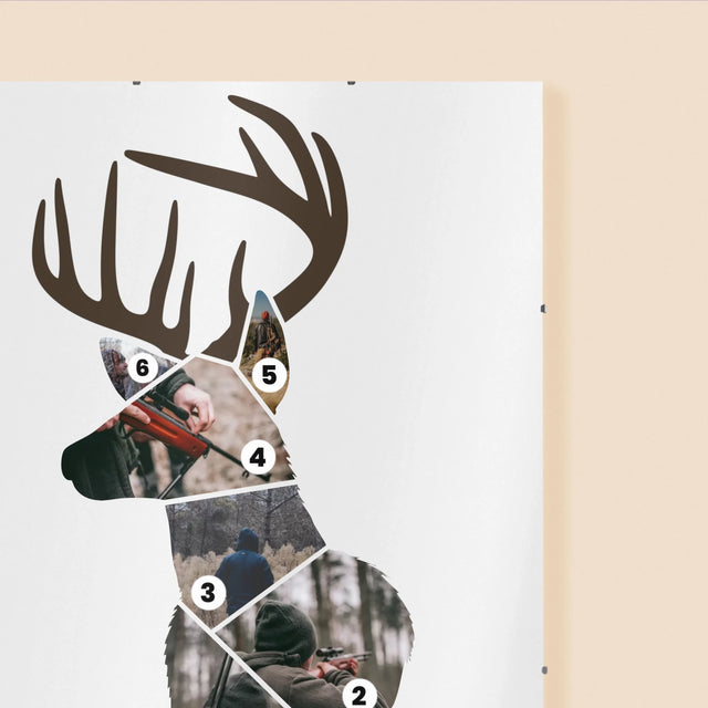 Kształt Ze Zdjęć: Najlepszy Myśliwy - Personalizowany Plakat