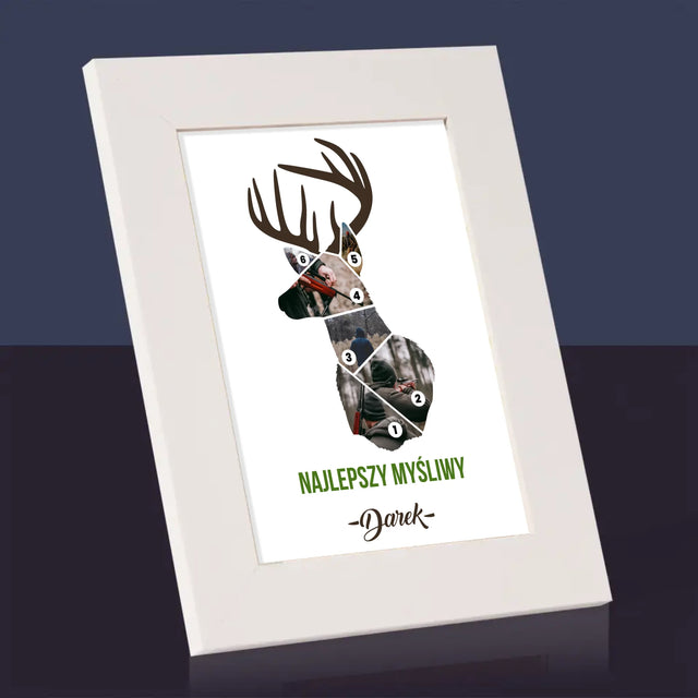 Kształt Ze Zdjęć: Najlepszy Myśliwy - Ramka Na Zdjęcie