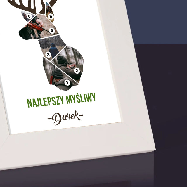 Kształt Ze Zdjęć: Najlepszy Myśliwy - Ramka Na Zdjęcie