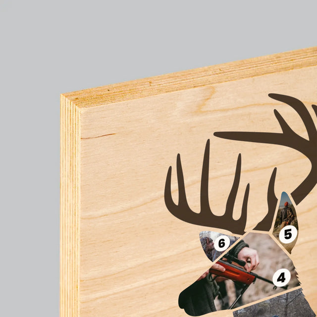 Kształt Ze Zdjęć: Najlepszy Myśliwy - Wydruk Na Drewnie