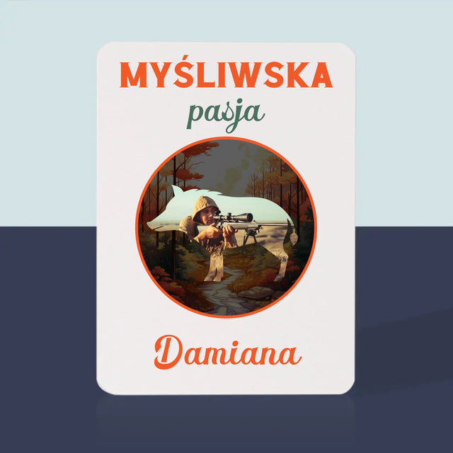 Zdjęcie I Podpis: Myśliwska Pasja - Karty Do Gry