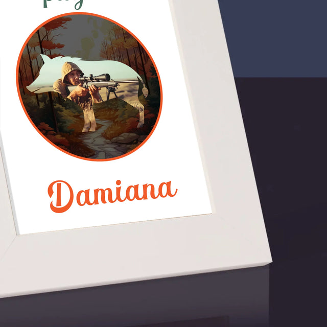 Zdjęcie I Podpis: Myśliwska Pasja - Ramka Na Zdjęcie