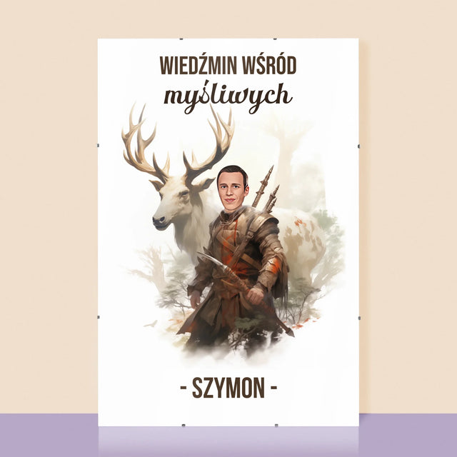 Twoja Postać: Wiedźmin Wśród Myśliwych - Personalizowany Plakat