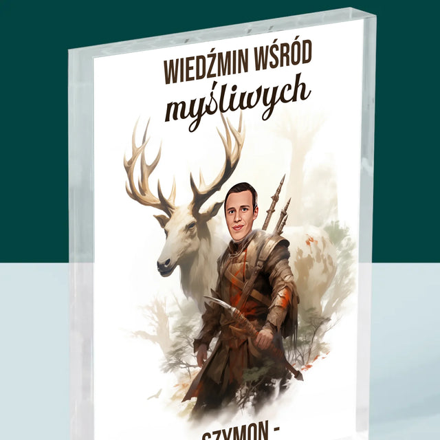 Twoja Postać: Wiedźmin Wśród Myśliwych - Blok Akrylowy z Nadrukiem