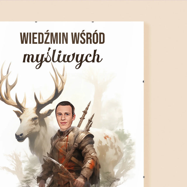 Twoja Postać: Wiedźmin Wśród Myśliwych - Personalizowany Plakat