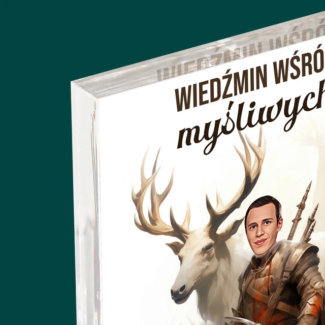 Twoja Postać: Wiedźmin Wśród Myśliwych - Blok Akrylowy z Nadrukiem