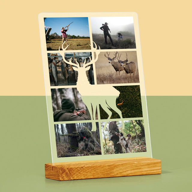 Fotokolaż: Myśliwy - Wydruk Na Szkle Akrylowym