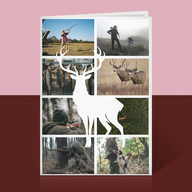 Fotokolaż: Myśliwy - Kartka Z Życzeniami