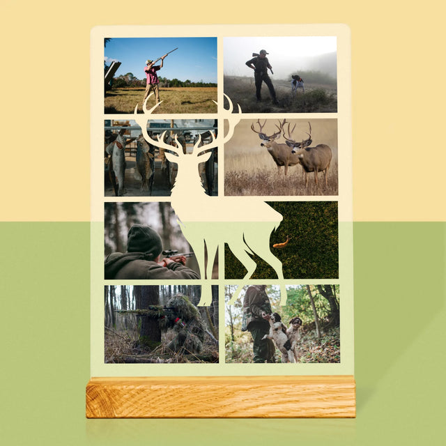 Fotokolaż: Myśliwy - Wydruk Na Szkle Akrylowym