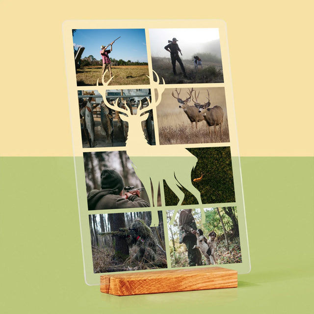 Fotokolaż: Myśliwy - Wydruk Na Szkle Akrylowym