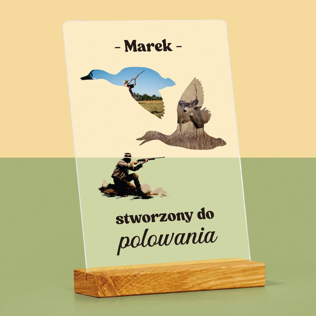 Kształt Ze Zdjęć: Stworzony Do Polowania - Wydruk Na Szkle Akrylowym