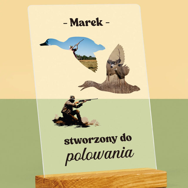 Kształt Ze Zdjęć: Stworzony Do Polowania - Wydruk Na Szkle Akrylowym