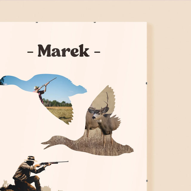 Kształt Ze Zdjęć: Stworzony Do Polowania - Personalizowany Plakat